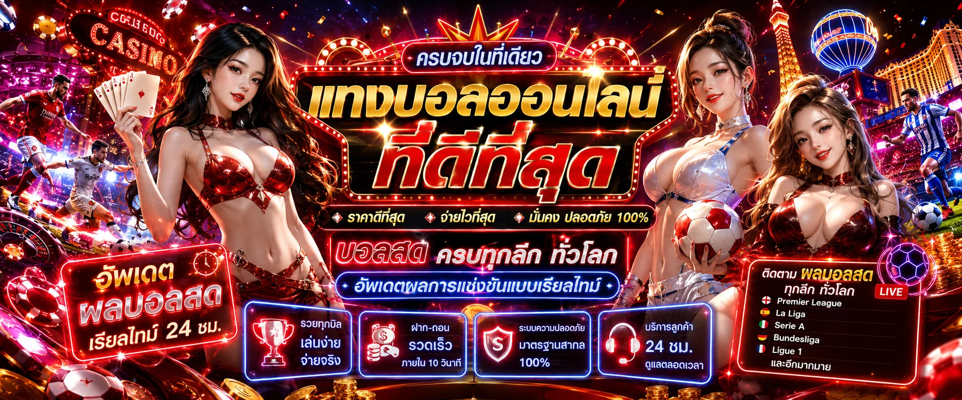 หน้าผลบอลสด VEGASXUSA อัพเดทคะแนนเรียลไทม์ทุกลีก